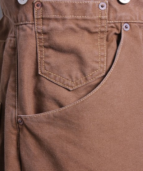 ウエスト オーバーオール / ブラウン　Waist Overalls / Brown