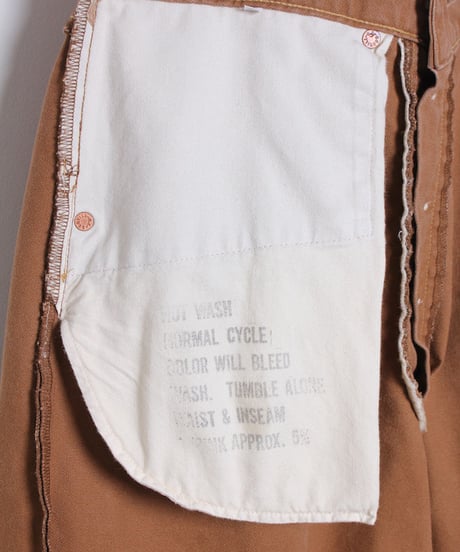 ウエスト オーバーオール / ブラウン　Waist Overalls / Brown