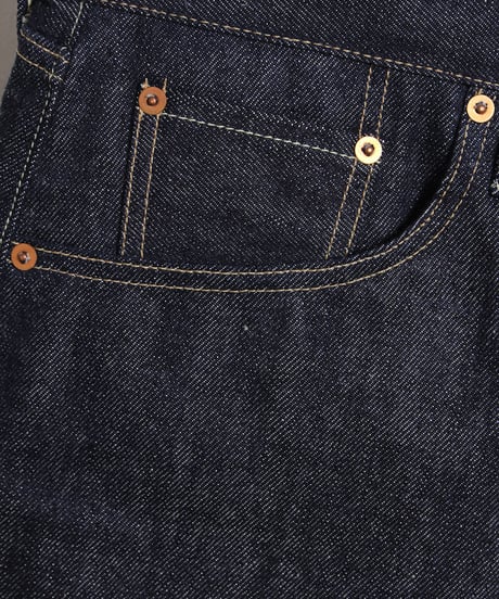 ローデニム（生デニム） ５ポケットジーンズ / インディゴ　Raw Denim 5 Pockets Jeans / Indigo