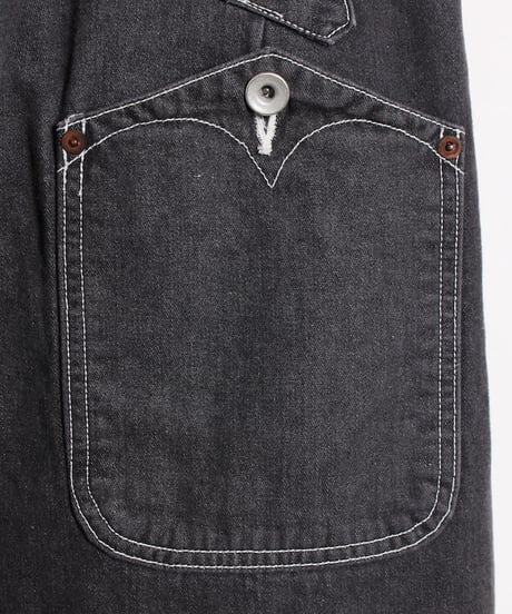 フィッシュテール ワークパンツ / ブラック　Fishtail Work Pants / Black