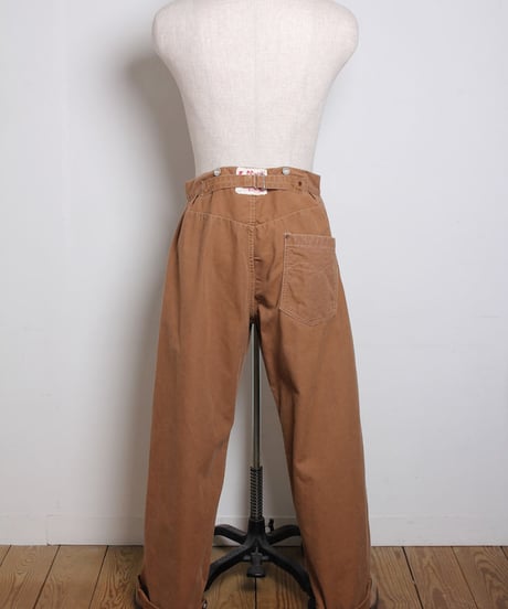 ウエスト オーバーオール / ブラウン　Waist Overalls / Brown