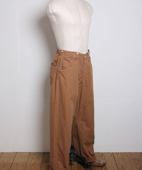 ウエスト オーバーオール / ブラウン　Waist Overalls / Brown