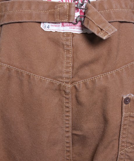 ウエスト オーバーオール / ブラウン　Waist Overalls / Brown