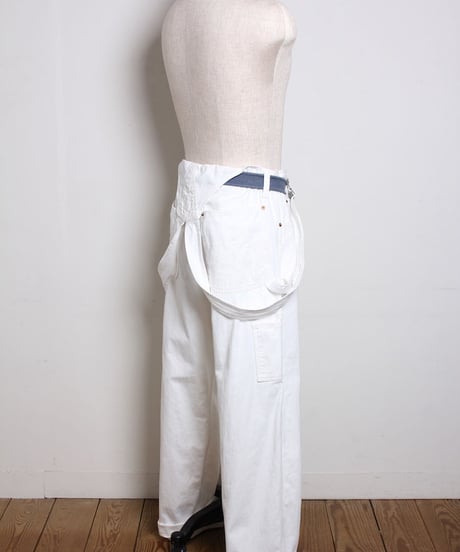 ノービブ オーバーオール / ホワイト　No Bib Overalls / White
