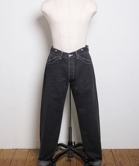 フィッシュテール ワークパンツ / ブラック　Fishtail Work Pants / Black
