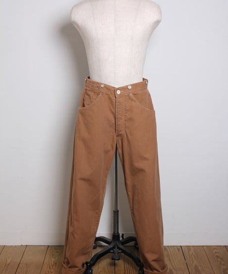 ウエスト オーバーオール / ブラウン　Waist Overalls / Brown