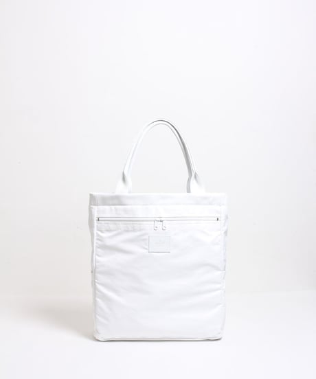 ハンドメイド レザートートバッグ / ホワイト　Handmade Leather Tote Bag / White