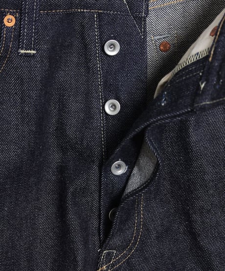 ローデニム（生デニム） ５ポケットジーンズ / インディゴ　Raw Denim 5 Pockets Jeans / Indigo