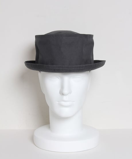 ロールアップブリム ポークパイハット：ダークグレー　Roll Up Brim Pork Pie Hat / Dark Grey