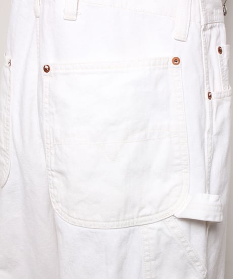 ノービブ オーバーオール / ホワイト　No Bib Overalls / White