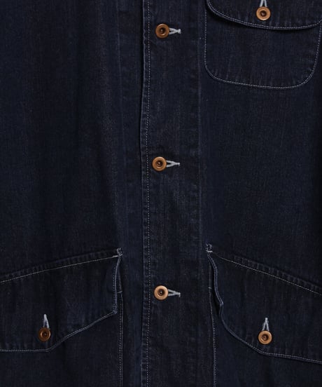 オーバーサイズ カバーオールジャケット / インディゴ　Oversized Coverall Jacket / Indigo