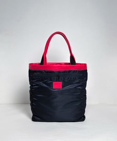 ハンドメイド レザートートバッグ / レッド　Handmade Leather Tote Bag / Magenta Red