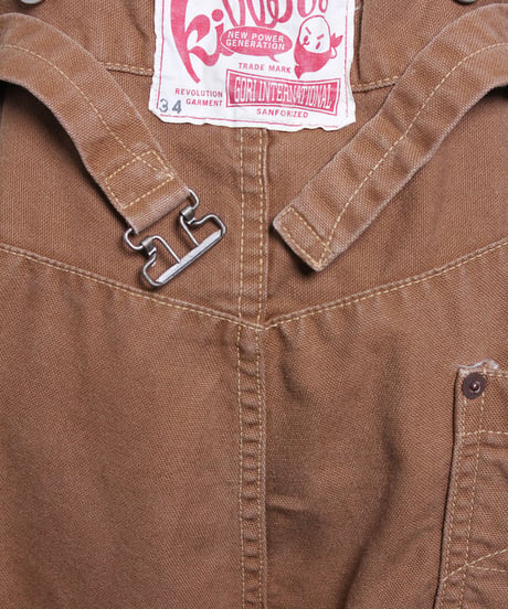 ウエスト オーバーオール / ブラウン　Waist Overalls / Brown