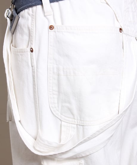 ノービブ オーバーオール / ホワイト　No Bib Overalls / White