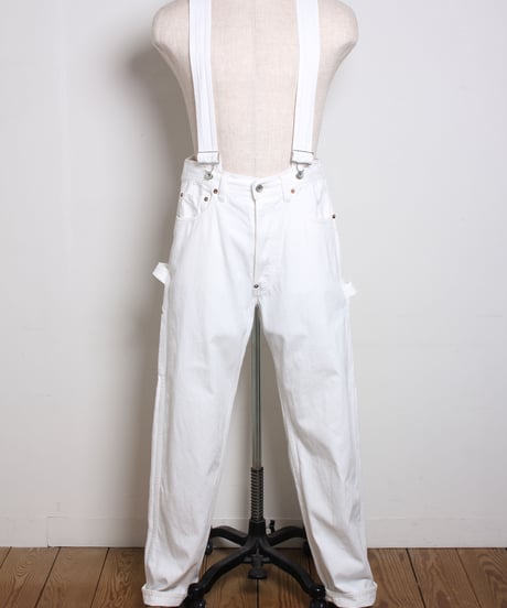 ノービブ オーバーオール / ホワイト　No Bib Overalls / White