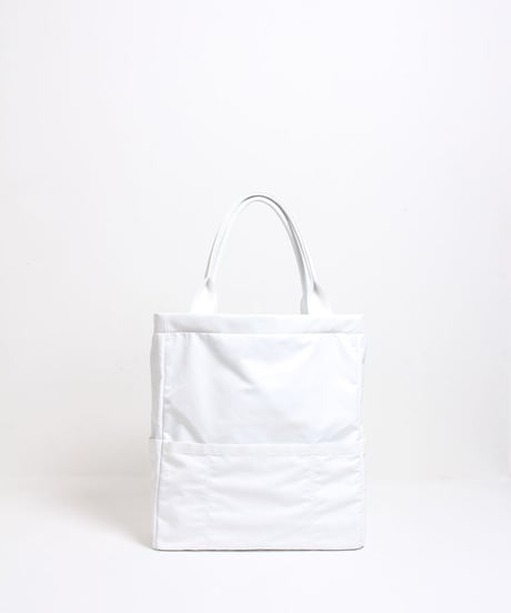 ハンドメイド レザートートバッグ / ホワイト　Handmade Leather Tote Bag / White