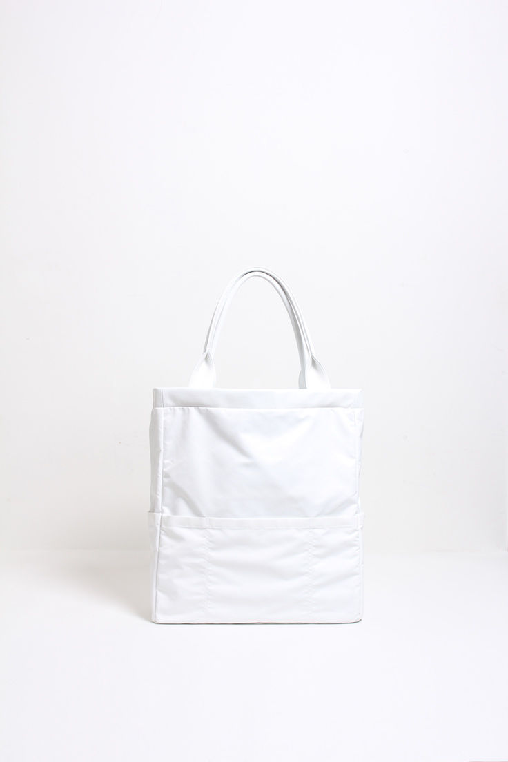 ハンドメイド レザートートバッグ / ホワイト Handmade Leather Tote B