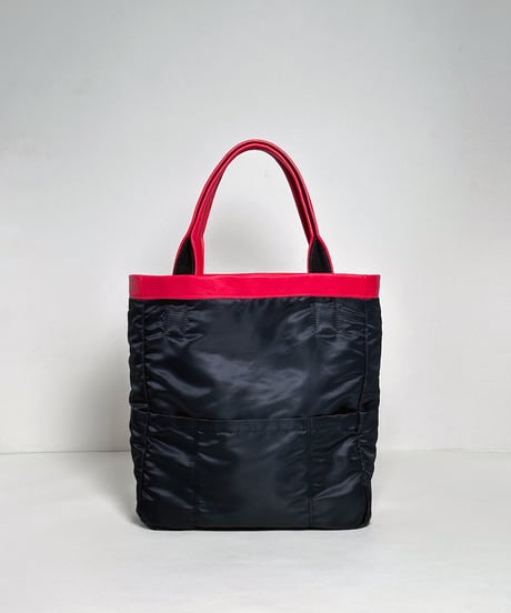 ハンドメイド レザートートバッグ / レッド　Handmade Leather Tote Bag / Magenta Red