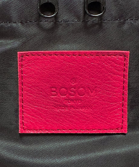 ハンドメイド レザートートバッグ / レッド　Handmade Leather Tote Bag / Magenta Red
