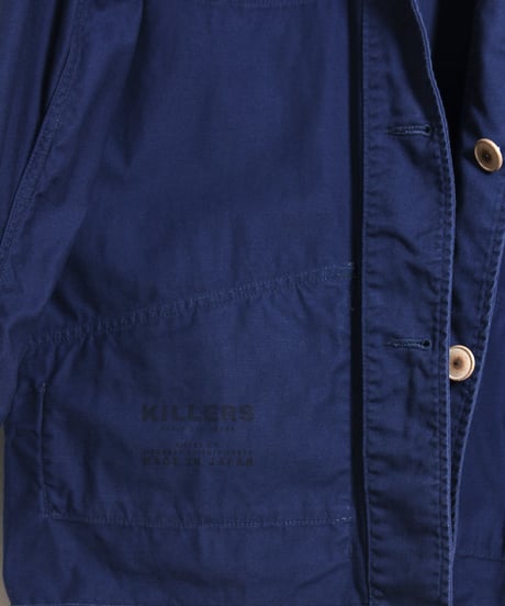 オーバーサイズ カバーオールジャケット / ブルー　Oversized Coverall Jacket / Blue