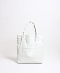 ハンドメイド レザートートバッグ / オフホワイト　Handmade Leather Tote Bag / Off White