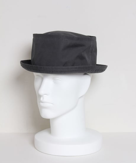 ロールアップブリム ポークパイハット：ダークグレー　Roll Up Brim Pork Pie Hat / Dark Grey