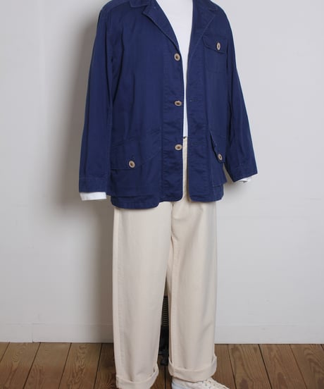 オーバーサイズ カバーオールジャケット / ブルー　Oversized Coverall Jacket / Blue