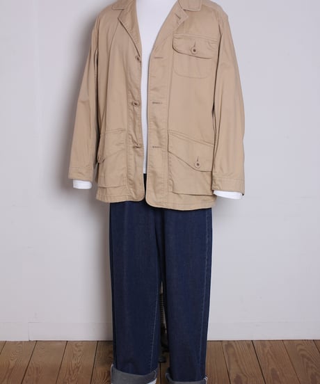 オーバーサイズ カバーオールジャケット / ベージュ　Oversized Coverall Jacket / Beige