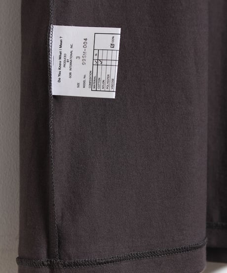 ナローネックバンドTシャツ - ショートスリーブ / ダークブラウン　Narrow Neckband Tee Shirts - Shortsleeve / Dark Brown