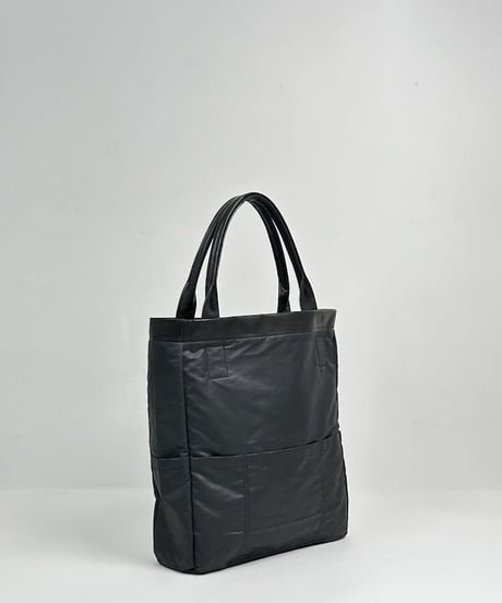 ハンドメイド レザートートバッグ / ブラック　Handmade Leather Tote Bag / Black
