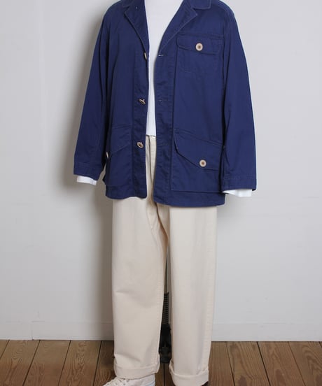 オーバーサイズ カバーオールジャケット / ブルー　Oversized Coverall Jacket / Blue