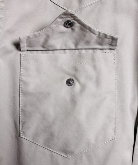 コットンポプリン ウエスタンシャツ / サンドベージュ　Cotton Poplin Western Shirts