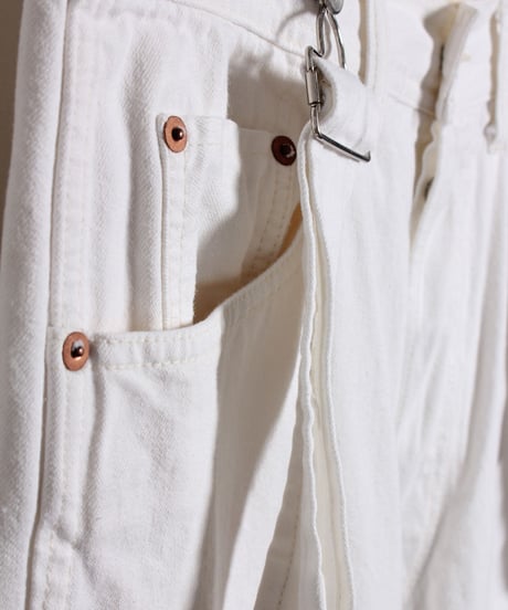 ノービブ オーバーオール / ホワイト　No Bib Overalls / White