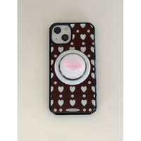 Color Pop Love MagSafe Glass Case Choco