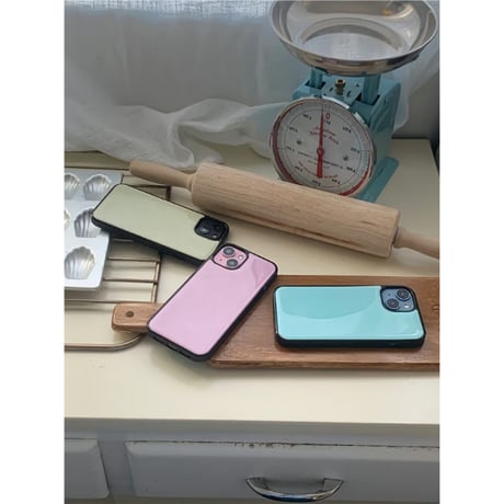 plain pastel 3color epoxy case yellow