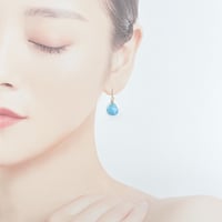 14KGF】チャロアイトのマロン一粒ピアス | Elenath