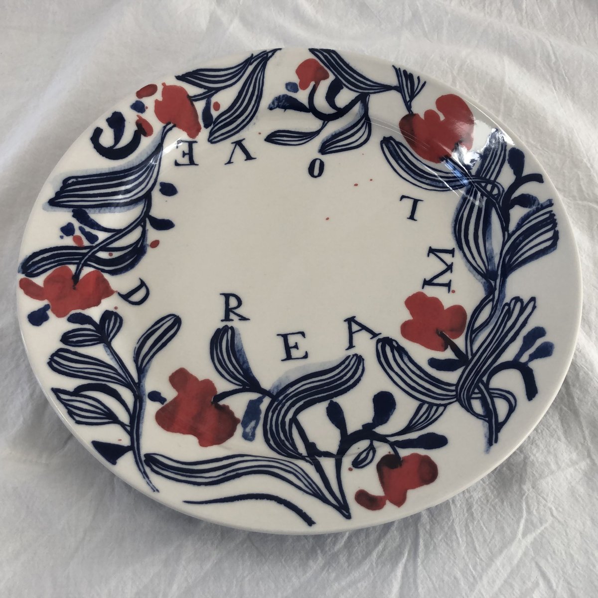 【新品未使用】Anthropologieアンソロポロジー 大皿プレート 48cm Anthropologie - 【新品·未使用】アンソロポロジー 茶碗 セットでお得