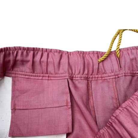 BUSCAPE / LINEN BUGGY SHORTS / Camellia Pink