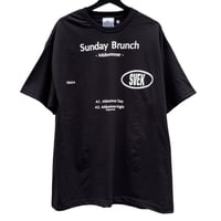 summer / sunday brunch TEE / BLACK