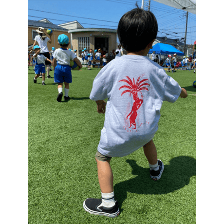 TROPICALDAMAGE / Kids MAD DANCE TEE / Ash