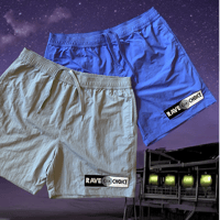 Buscape Souvenir / RAVE FOR CHOICE embroidery active shorts