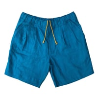 BUSCAPE / LINEN BUGGY SHORTS / Marine Blue