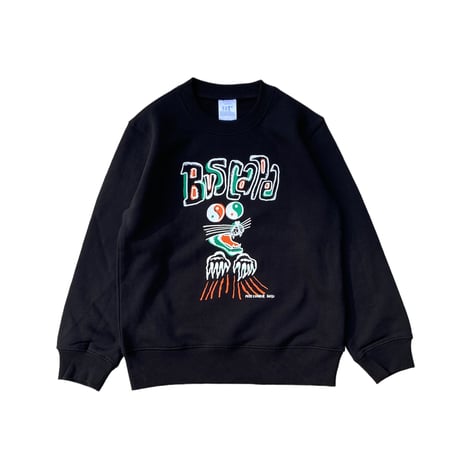 Buscape / Kids   ☯️☯️ Panther Crew neck sweat 10.0 oz / BLACK