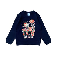 Buscape Kids / TheAgeOfLove🕉 Crew neck sweat 10.0 oz / NAVY