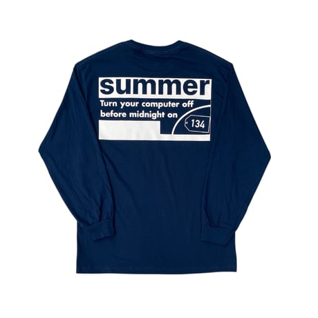summer / HOUSE LS TEE / 134ver / NAVY