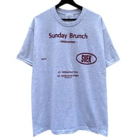 summer / sunday brunch TEE / Ash×Crimson