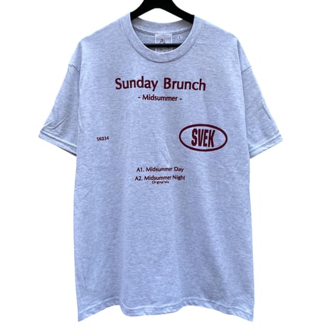 summer / sunday brunch TEE / Ash×Crimson