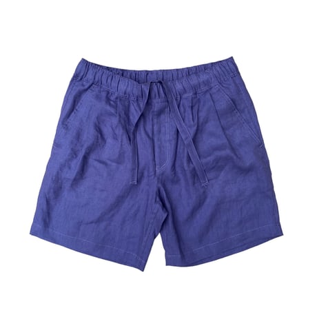 BUSCAPE / LINEN BUGGY SHORTS / BLUEBERRY