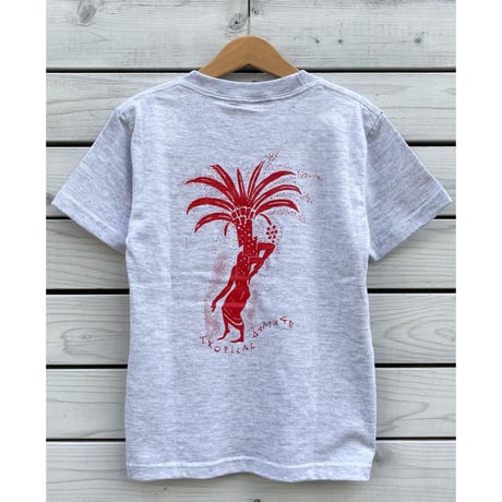 TROPICALDAMAGE / Kids MAD DANCE TEE / Ash