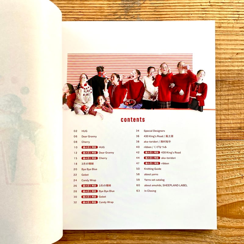 something red ：amuhibiの編みものの本 | 1003 ONLINE STORE